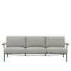 Muuto Settle Udendørs 3-Personers Sofa Ribbed Weave 2/Mørkegrøn
