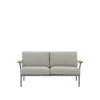 Muuto Settle Udendørs 2-Personers Sofa Ribbed Weave 2/Mørkegrøn