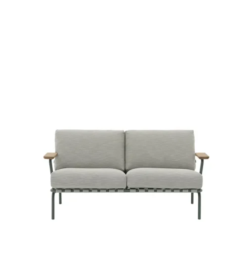 Muuto Settle Udendørs 2-Personers Sofa Ribbed Weave 2/Mørkegrøn