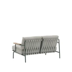 Muuto Settle Udendørs 2-Personers Sofa Ribbed Weave 2/Mørkegrøn