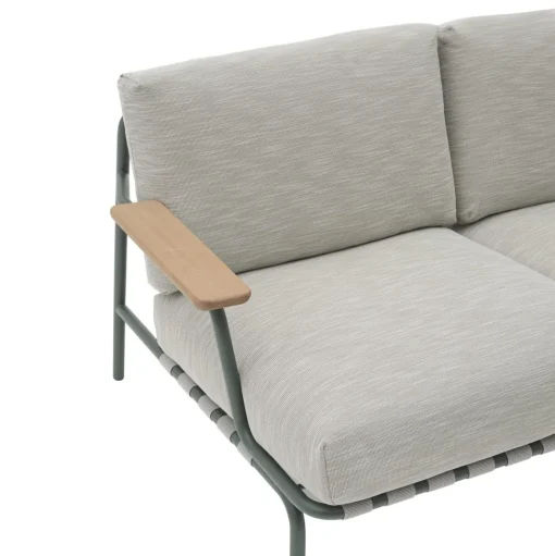 Muuto Settle Udendørs 2-Personers Sofa Ribbed Weave 2/Mørkegrøn