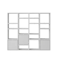 Muuto Stacked Bogreol Konfiguration 4 Grå