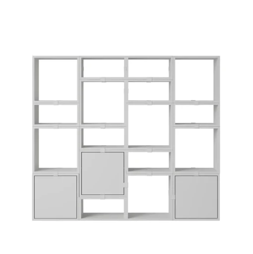 Muuto Stacked Bogreol Konfiguration 4 Grå