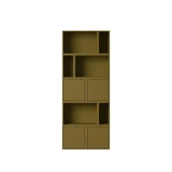 Muuto Stacked Bogreol Konfiguration 8 Brungrøn