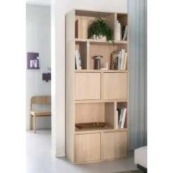 Muuto Stacked Bogreol Konfiguration 8 Brungrøn