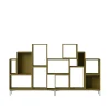 Muuto Stacked Bogreol Konfiguration 3 Brungrøn
