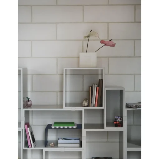 Muuto Stacked Bogreol Konfiguration 3 Brungrøn