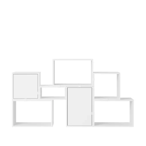 Muuto Stacked Bogreol Konfiguration 6 Hvid