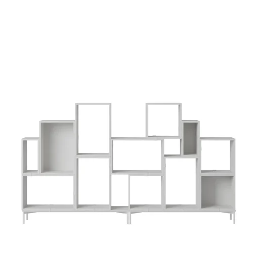 Muuto Stacked Bogreol Konfiguration 3 Grå