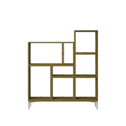 Muuto Stacked Bogreol Konfiguration 5 Brungrøn