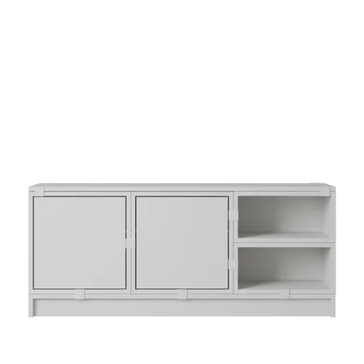 Muuto Stacked Hallway Reol Konfiguration 2 Grå