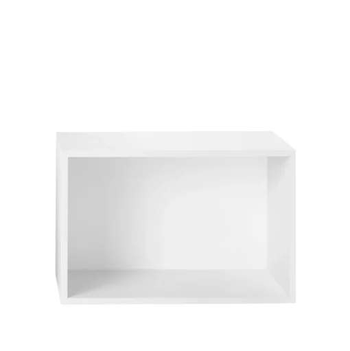 Muuto Stacked Hyldesystem Med Bagplade Stor Hvid