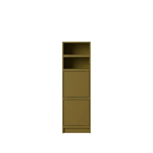 Muuto Stacked Office Reol Konfiguration 4 Brungrøn