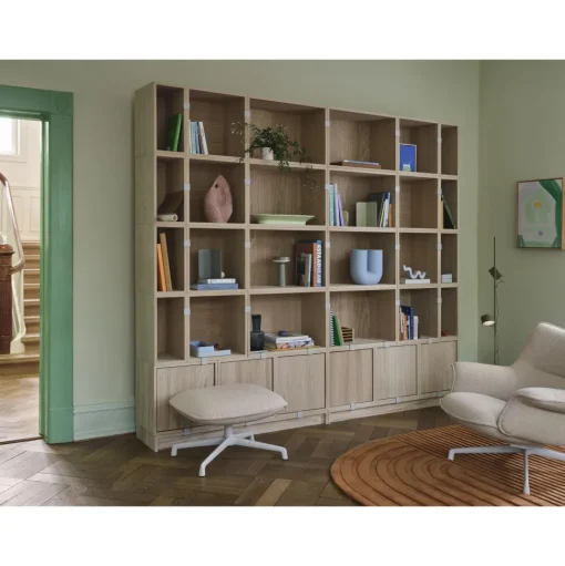 Muuto Stacked Office Reol Konfiguration 1 Brungrøn