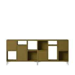 Muuto Stacked Office Reol Konfiguration 3 Brungrøn