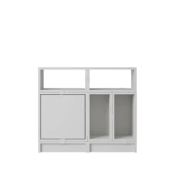 Muuto Stacked Office Reol Konfiguration 5 Grå