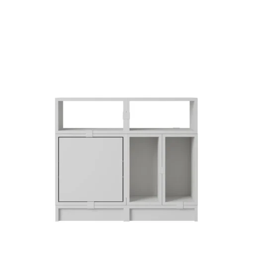 Muuto Stacked Office Reol Konfiguration 5 Grå