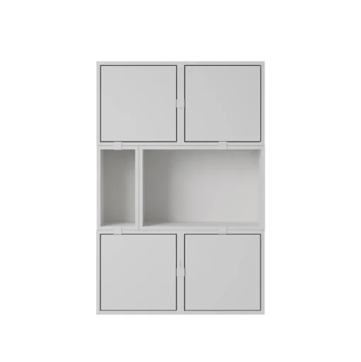 Muuto Stacked Reol Konfiguration 4 Grå