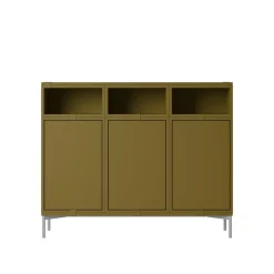 Muuto Stacked Reol Konfiguration 3 Brungrøn
