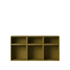 Muuto Stacked Reol Konfiguration 5 Brungrøn