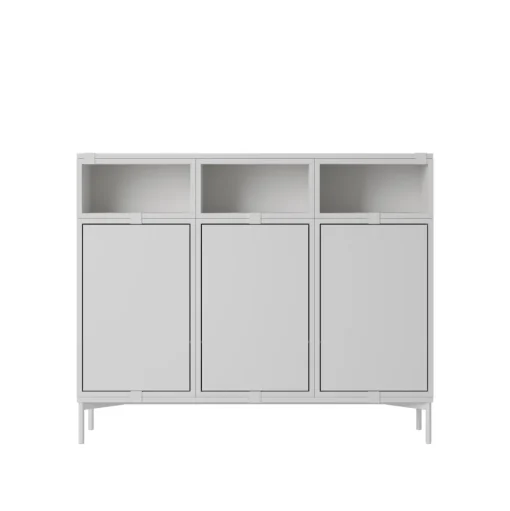 Muuto Stacked Reol Konfiguration 3 Grå
