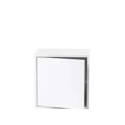 Muuto Stacked Reol System Mellem med Dør Hvid