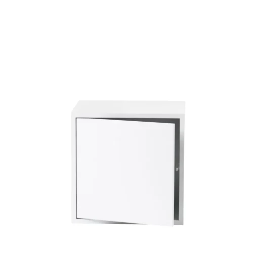 Muuto Stacked Reol System Mellem med Dør Hvid