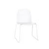 Muuto Visu Spisebordsstol med Sled Base Hvid