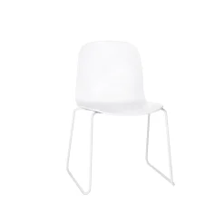 Muuto Visu Spisebordsstol med Sled Base Hvid