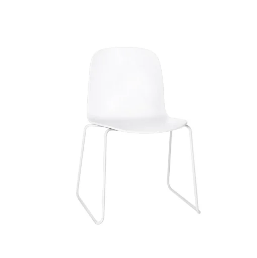 Muuto Visu Spisebordsstol med Sled Base Hvid
