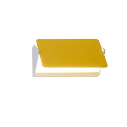 Nemo Applique À Volet Pivotant Váglampe LED Hvid/Gul