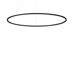 Nemo Ellisse Major Pendel Oval Sort/Hvid Uplight 2700k