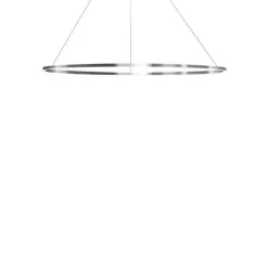 Nemo Ellisse Minor Pendel Oval Poleret Aluminium/Hvid Downlight 3000k