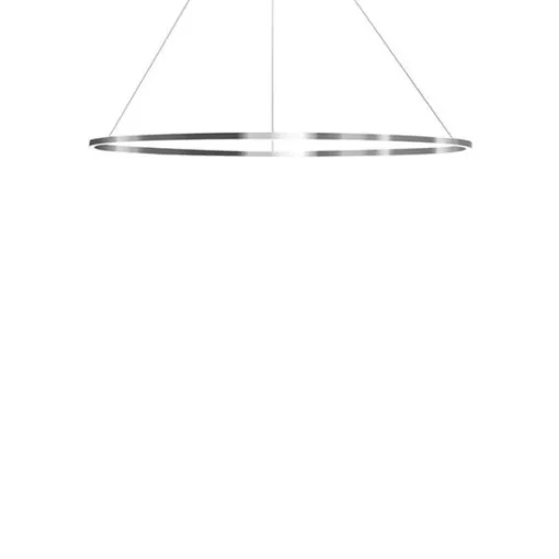 Nemo Ellisse Minor Pendel Oval Poleret Aluminium/Hvid Downlight 3000k