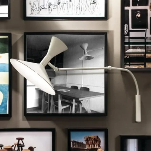 Nemo Lampe de Marseille Mini Váglampe Hvid