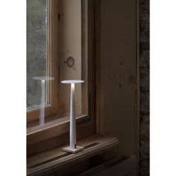 Nemo Portofino Bordlampe Hvid/Travertin