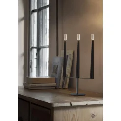 Nemo Sorrento Bordlampe Stor Sort/Grå