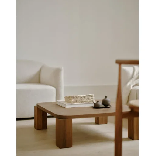 New Works Atlas Sofabord 82x82 Røget Eg