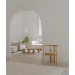 New Works Atlas Sofabord 82x82 Røget Eg