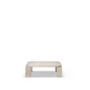 New Works Atlas Sofabord 820x820 Unfilled Travertine