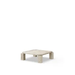 New Works Atlas Sofabord 820x820 Unfilled Travertine