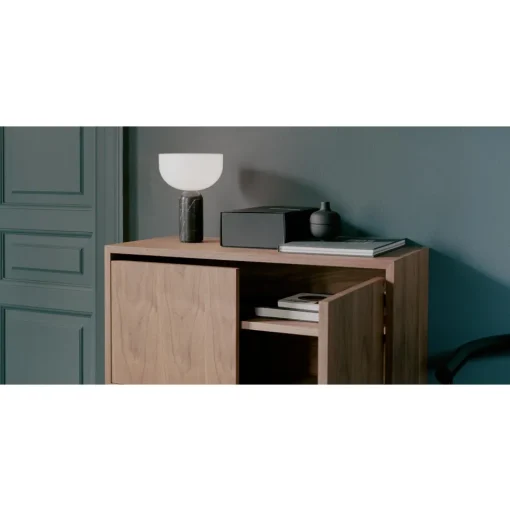 New Works Cabinet Reol Høj Med Døre Sort Ask