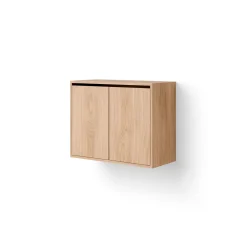 New Works Cabinet Reol Høj Med Døre Eg