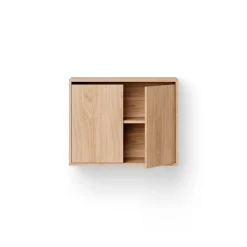 New Works Cabinet Reol Høj Med Døre Eg