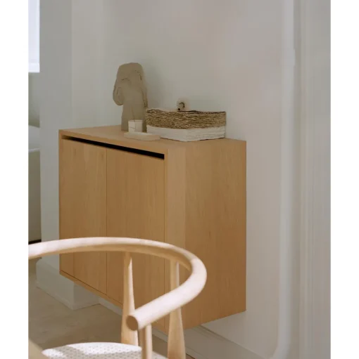 New Works Cabinet Reol Høj Med Døre Valnød