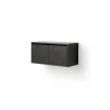 New Works Cabinet Reol Lav Med Døre Sort Ask
