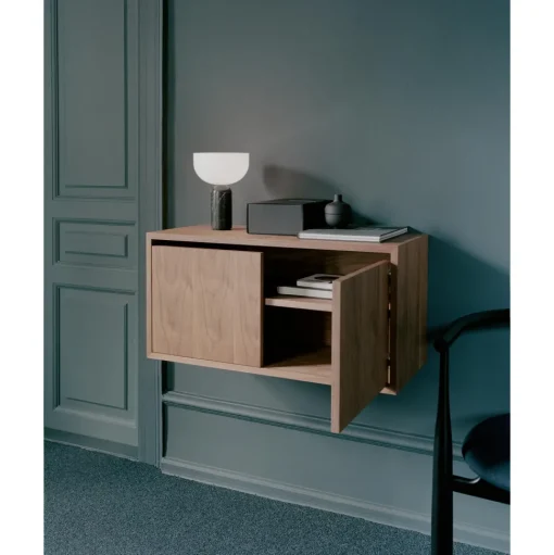 New Works Cabinet Reol Lav Med Døre Sort Ask