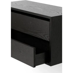 New Works Cabinet Reol Lav Med Hylder Sort Ask