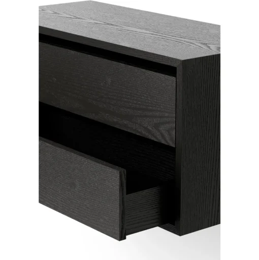 New Works Cabinet Reol Lav Med Hylder Sort Ask