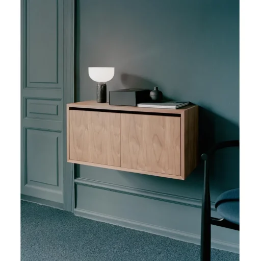 New Works Cabinet Reol Lav Med Hylder Sort Ask